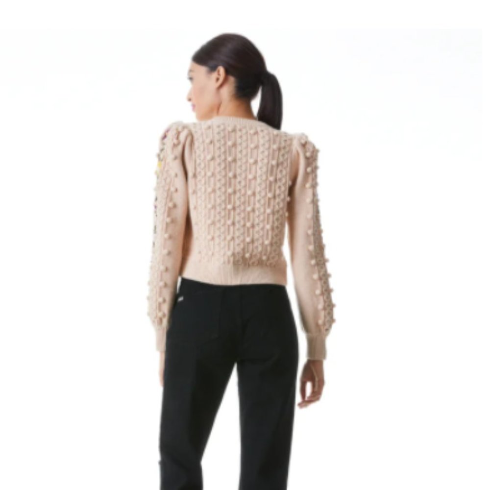 Alice + Olivia | Kitty Puff Sleeve Cardigan - Picture 4 of 16
